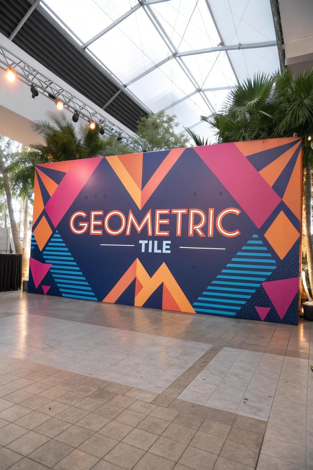 Geometric patterns bring a modern edge to your titles, making them visually intriguing. 🔷 #GeometricDesign #ModernStyle #TitleIdeas