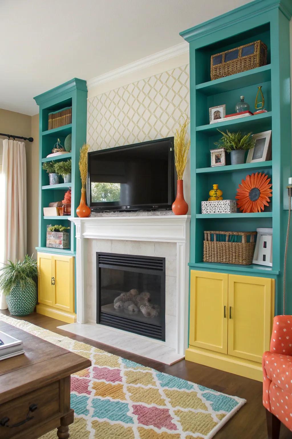 Maximize utility and style with multi-functional shelving. 🏡 #SmartDesign #LivingRoomGoals