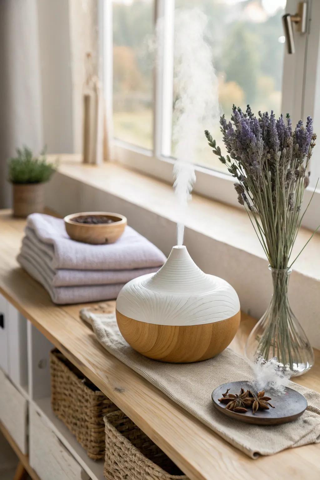 Infuse your space with calming scents that elevate your practice to a new level. 🌺 #Aromatherapy #YogaVibes