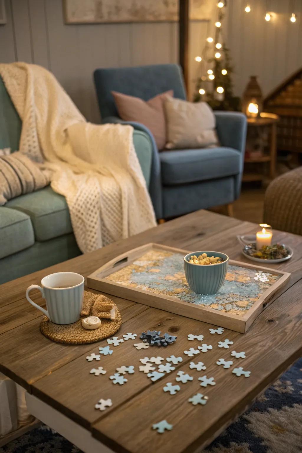 Dive into a captivating puzzle and enjoy the art of solving together.