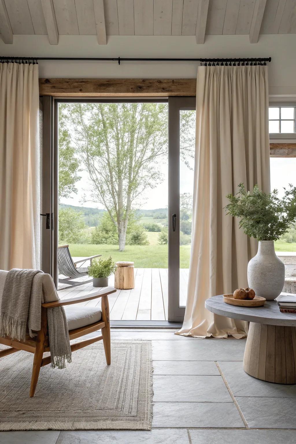 Blur the lines between indoor and outdoor living with seamless transitions that invite the beauty of nature inside.