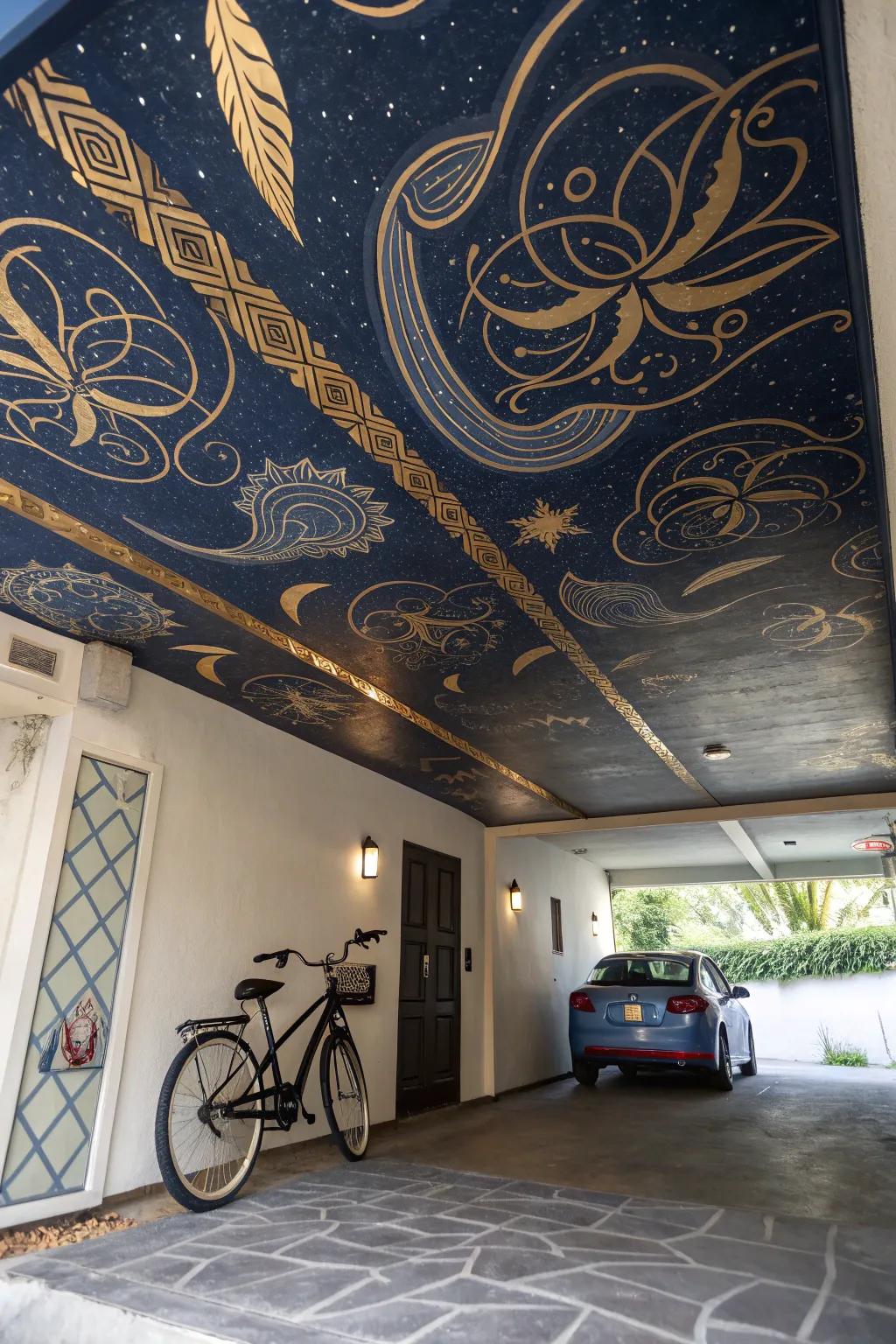 Express yourself with a ceiling that's a canvas for stunning artwork.