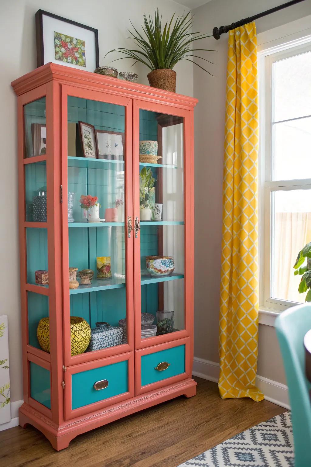 Small art pieces bring an artistic flair and creativity to your curio cabinet.