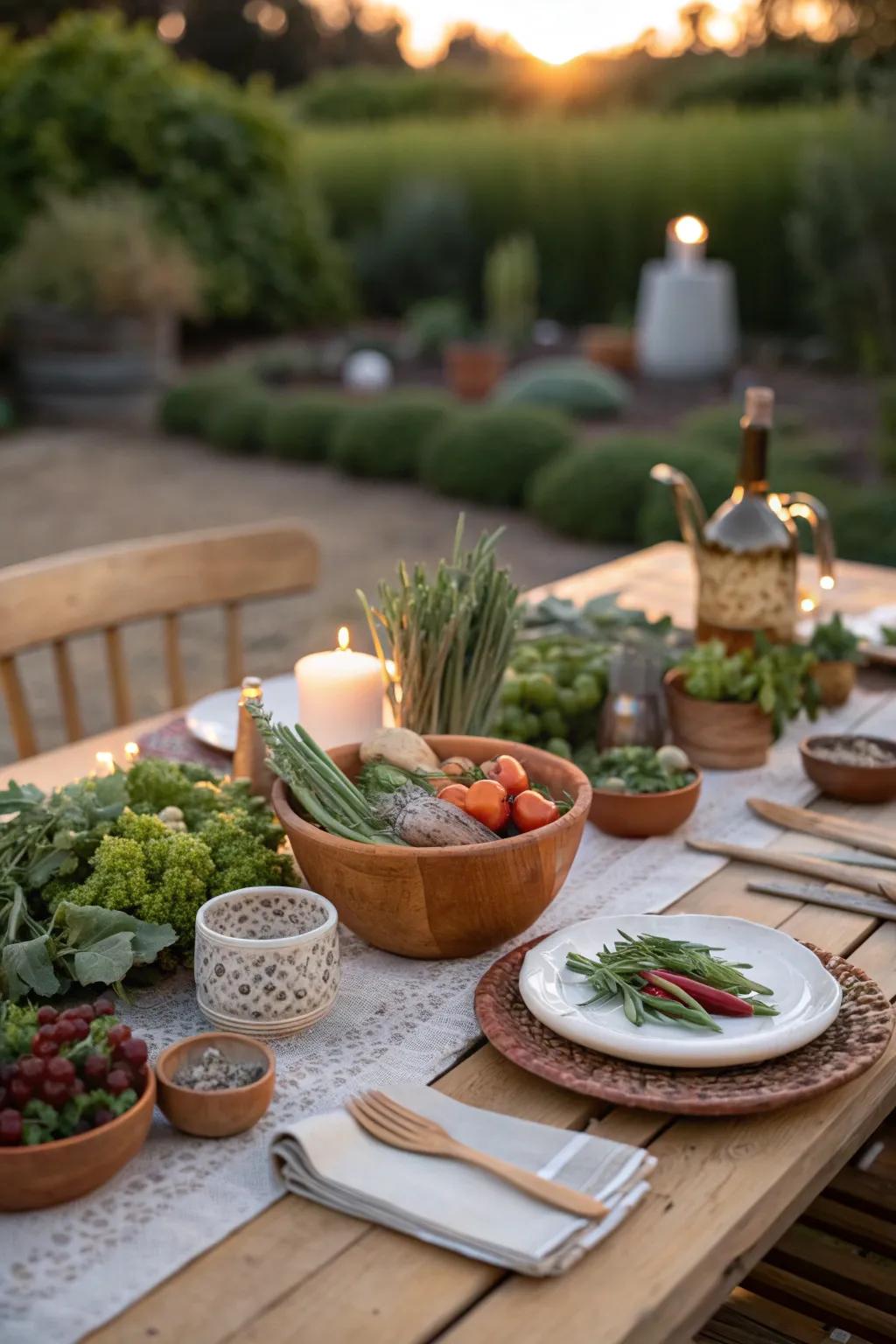 Celebrate the bounty of your garden with a dinner that's as fresh as it is flavorful.
