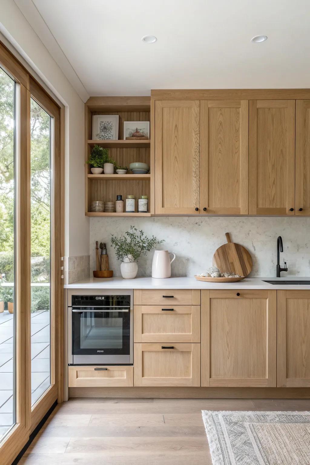 Achieve a seamless kitchen design with integrated appliances that blend effortlessly with your cabinets.