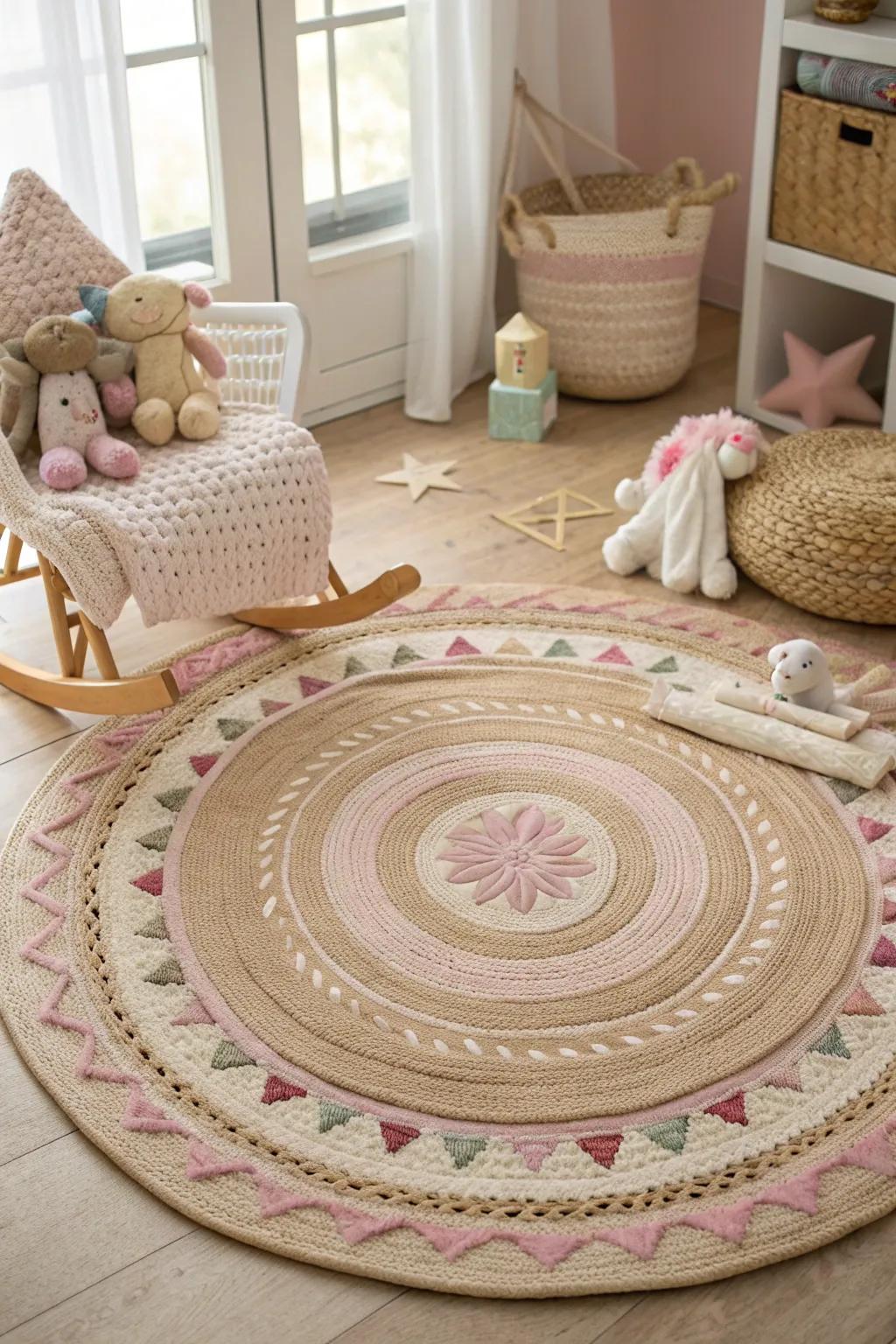 Choose eco-friendly rugs that make your nursery both beautiful and sustainable.