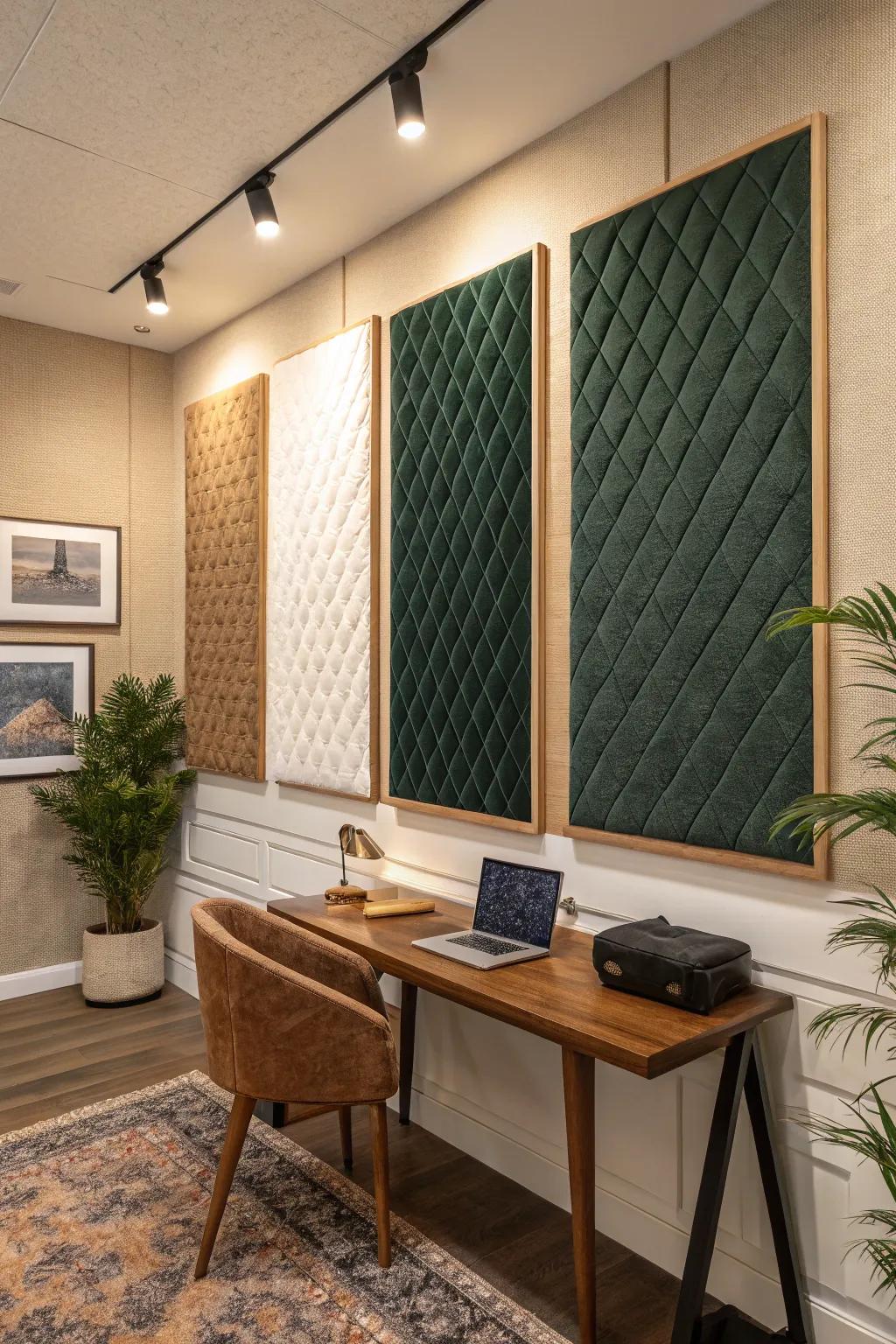 Combine style and function with custom acoustic panels that enhance your office's acoustics.
