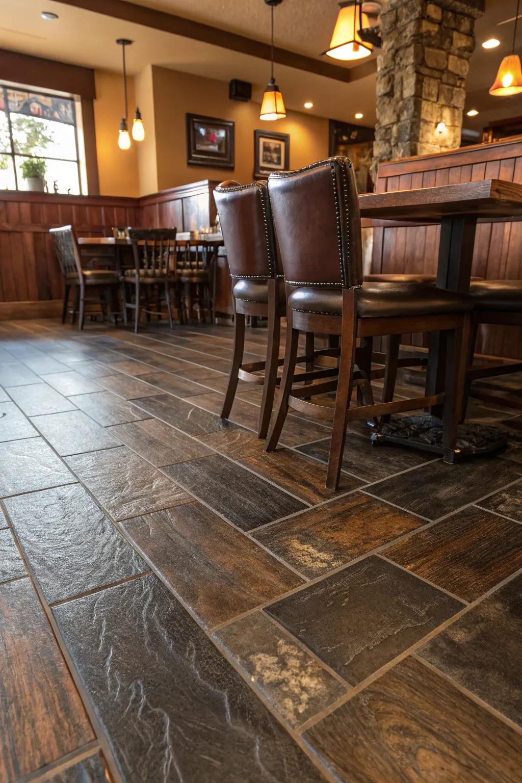 Combine style with practicality through versatile vinyl flooring.