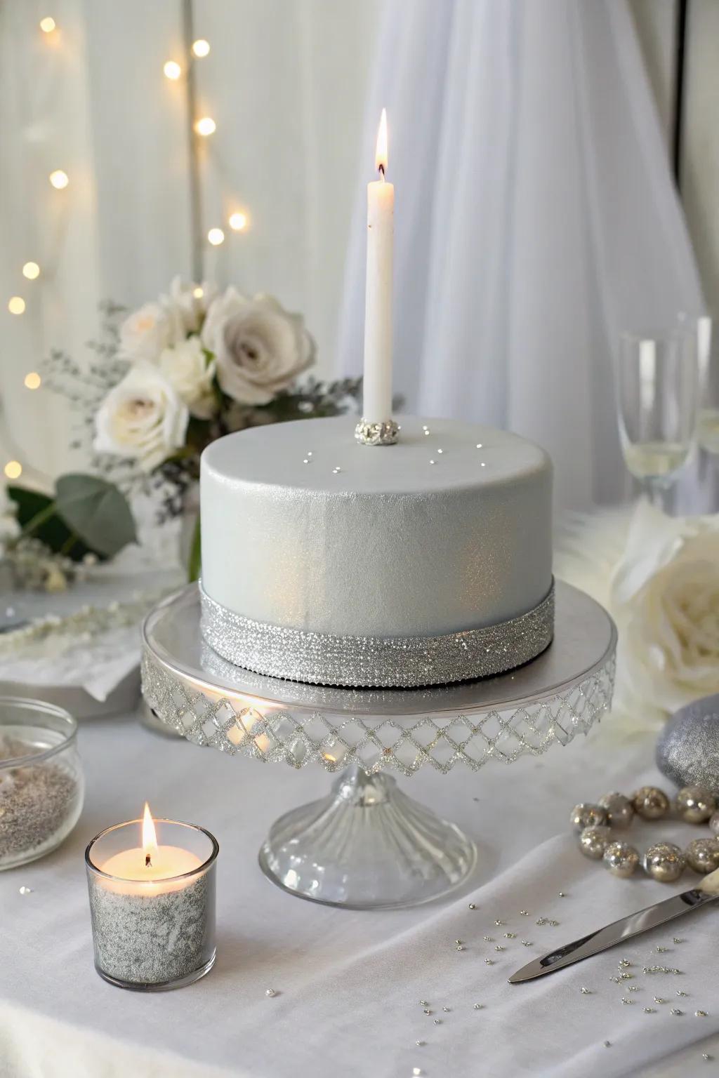 Minimalistic silver touches that exude elegance and simplicity.