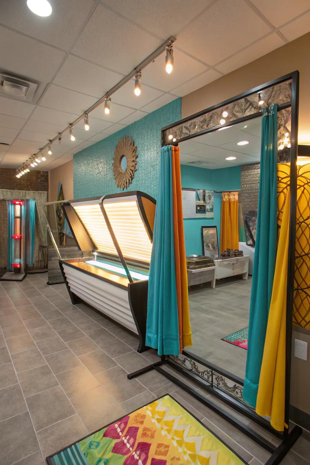 Mirrors that expand and illuminate: A simple trick for a spacious feel. #MirrorMagic #DesignTricks