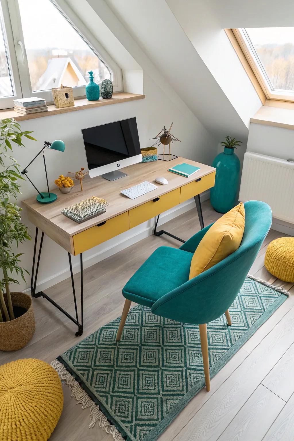 Scandinavian minimalism fosters calm and focus, ideal for any office.