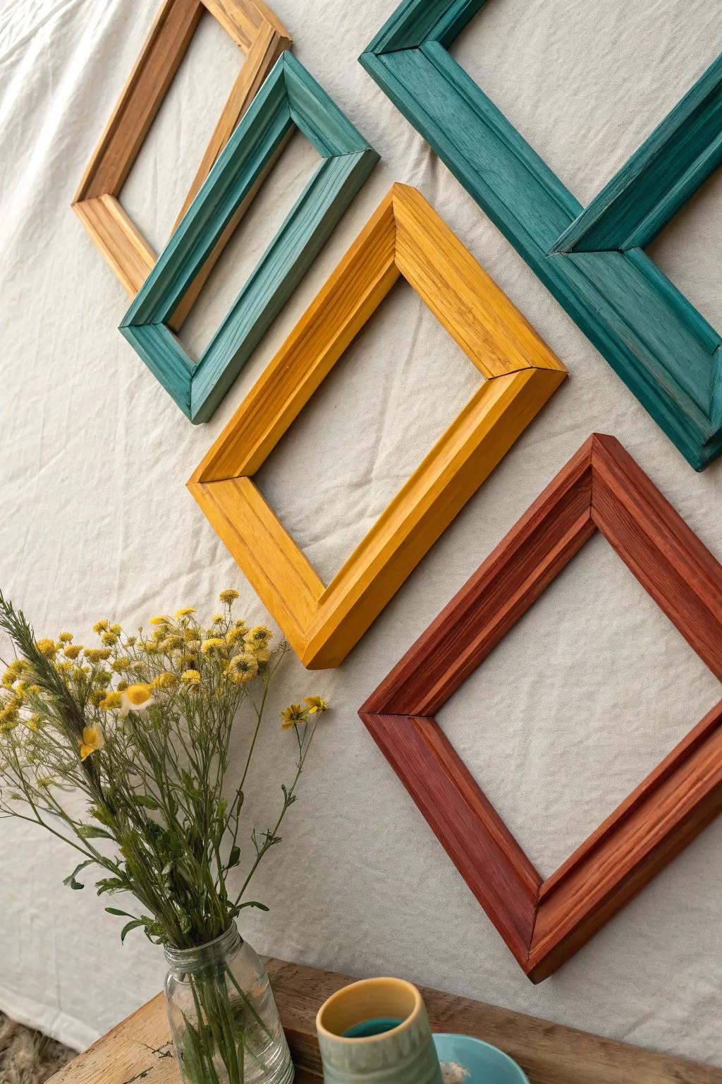 Liven up your wall with a splash of color. 🌈 #VibrantDecor #ColorfulFrames