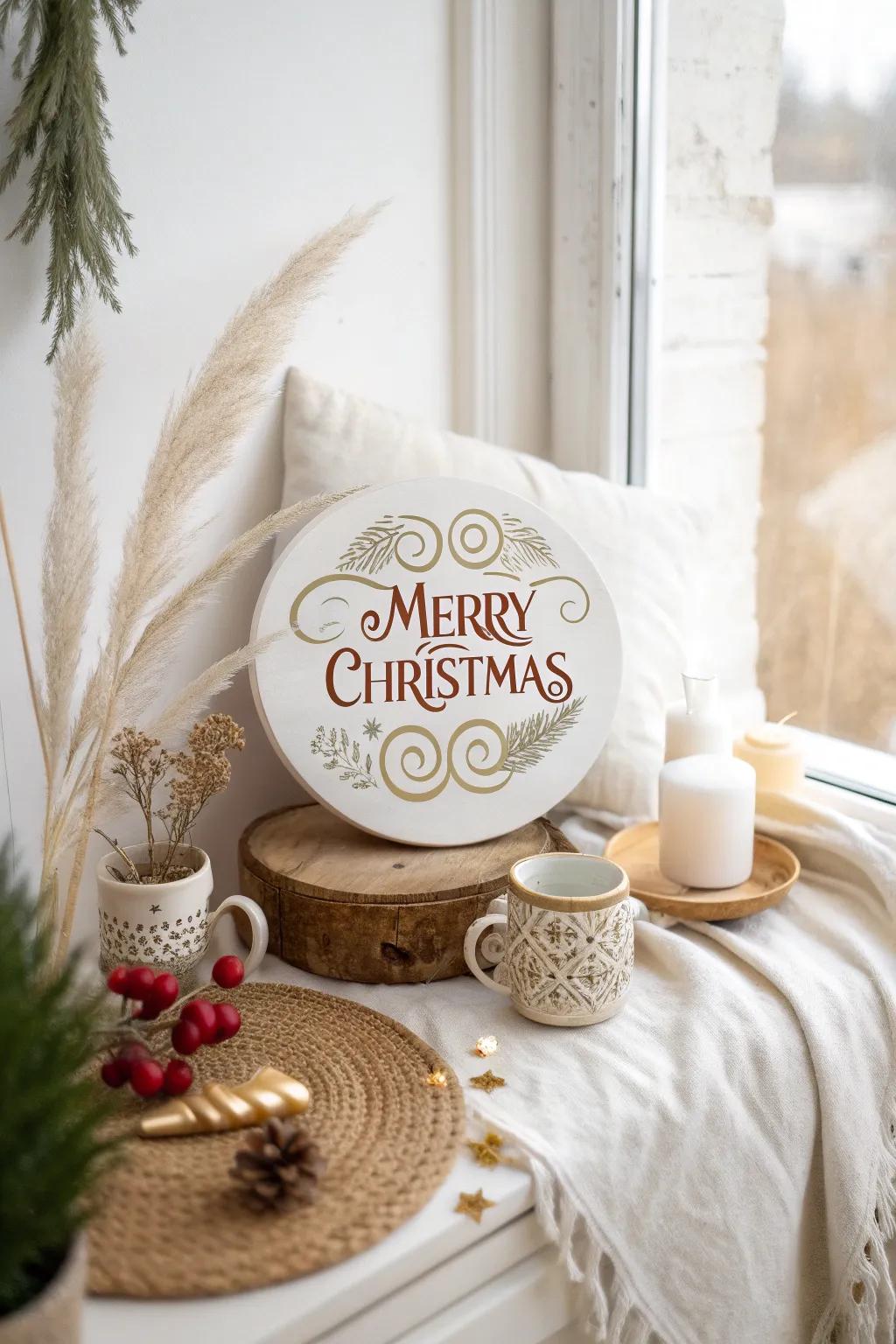 Enhance your logo with festive swirls in the typography for added charm.