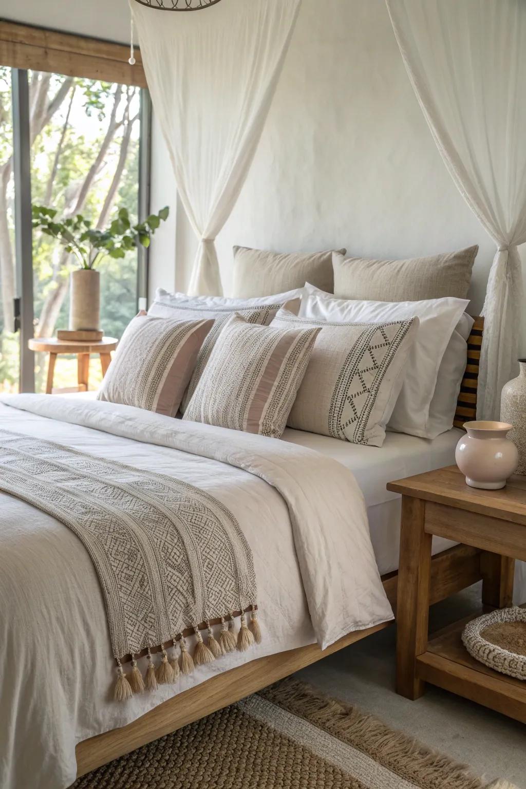 Texture contrast brings depth and interest to minimalist decor. #TexturePlay