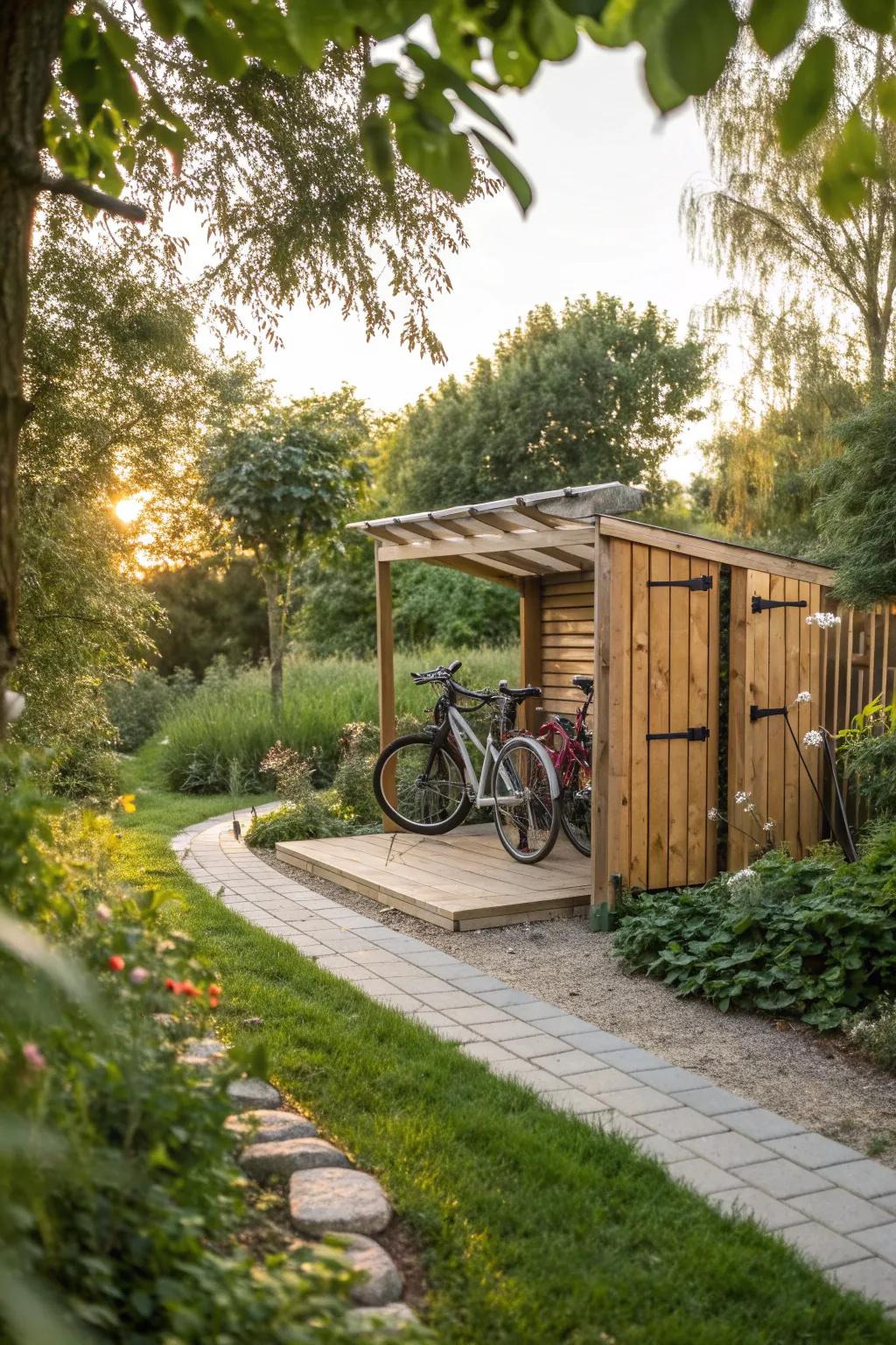 Go green with bike storage solutions that respect the environment while looking fabulous.