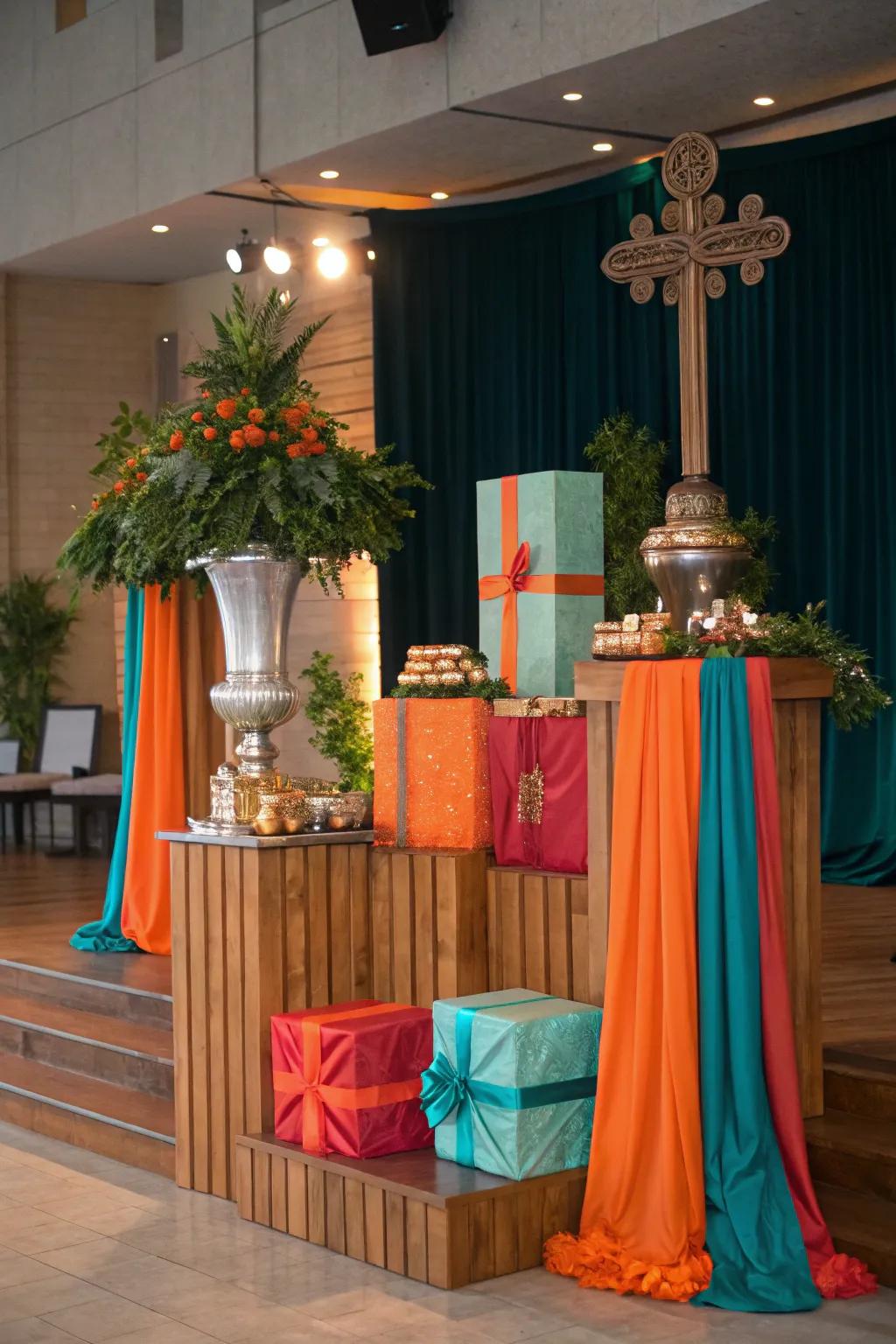 Display gifts with style to honor your pastor. 🎁 #GiftDisplay #ThoughtfulPresentation