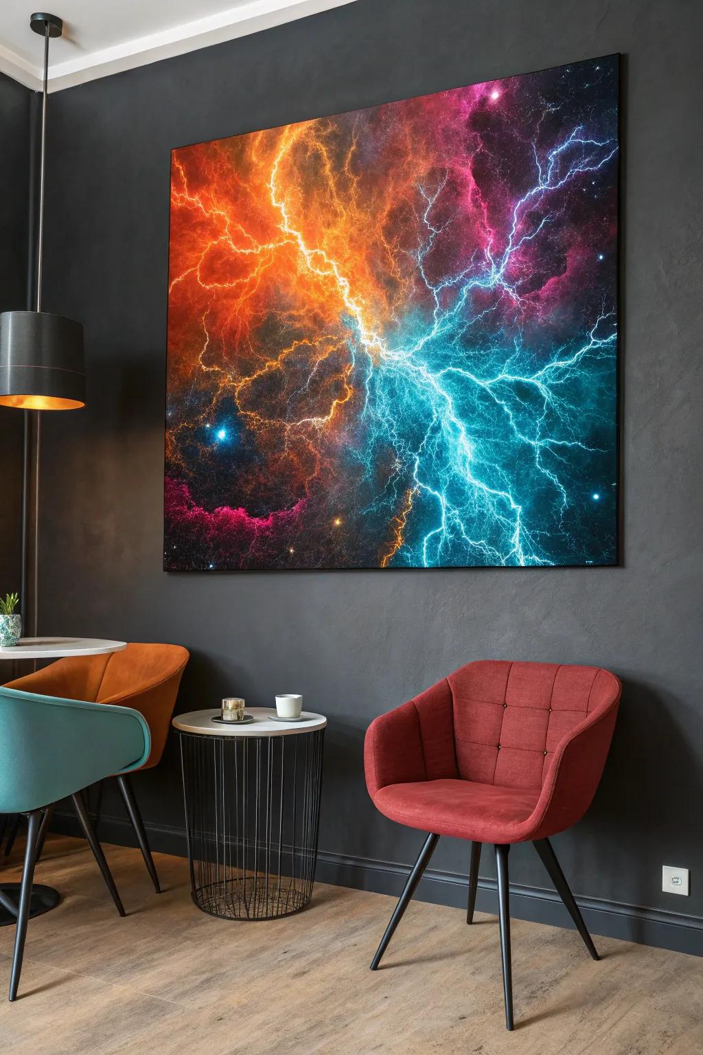 Embrace the mystery of the cosmos with cosmic abstract art.