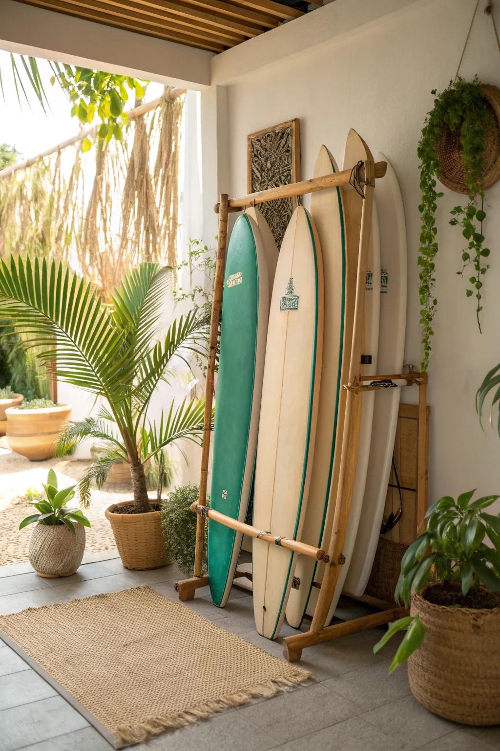 Embrace sustainability with eco-friendly storage solutions that highlight natural beauty.