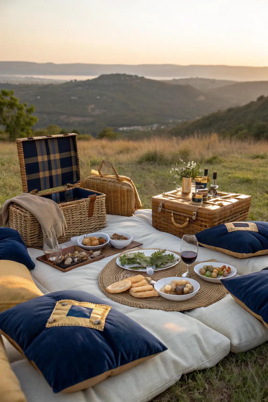 Indulge in a luxury picnic experience where nature meets elegance for a birthday to remember.
