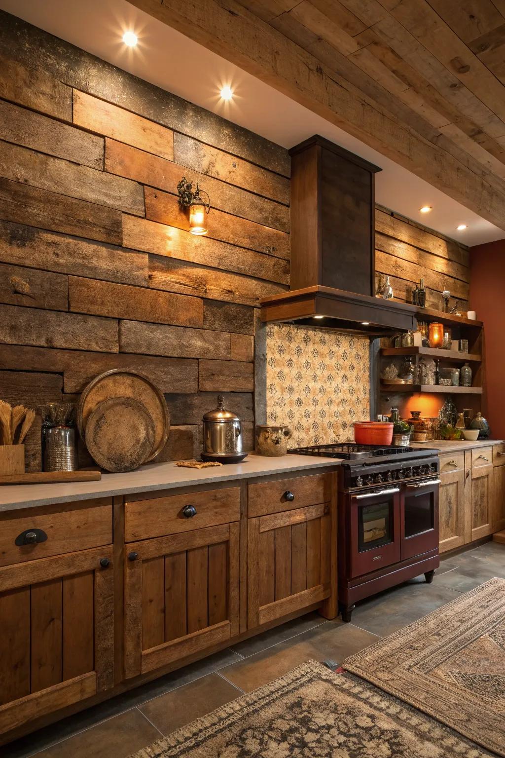 Infuse rustic charm with reclaimed wood that tells a story of its own.
