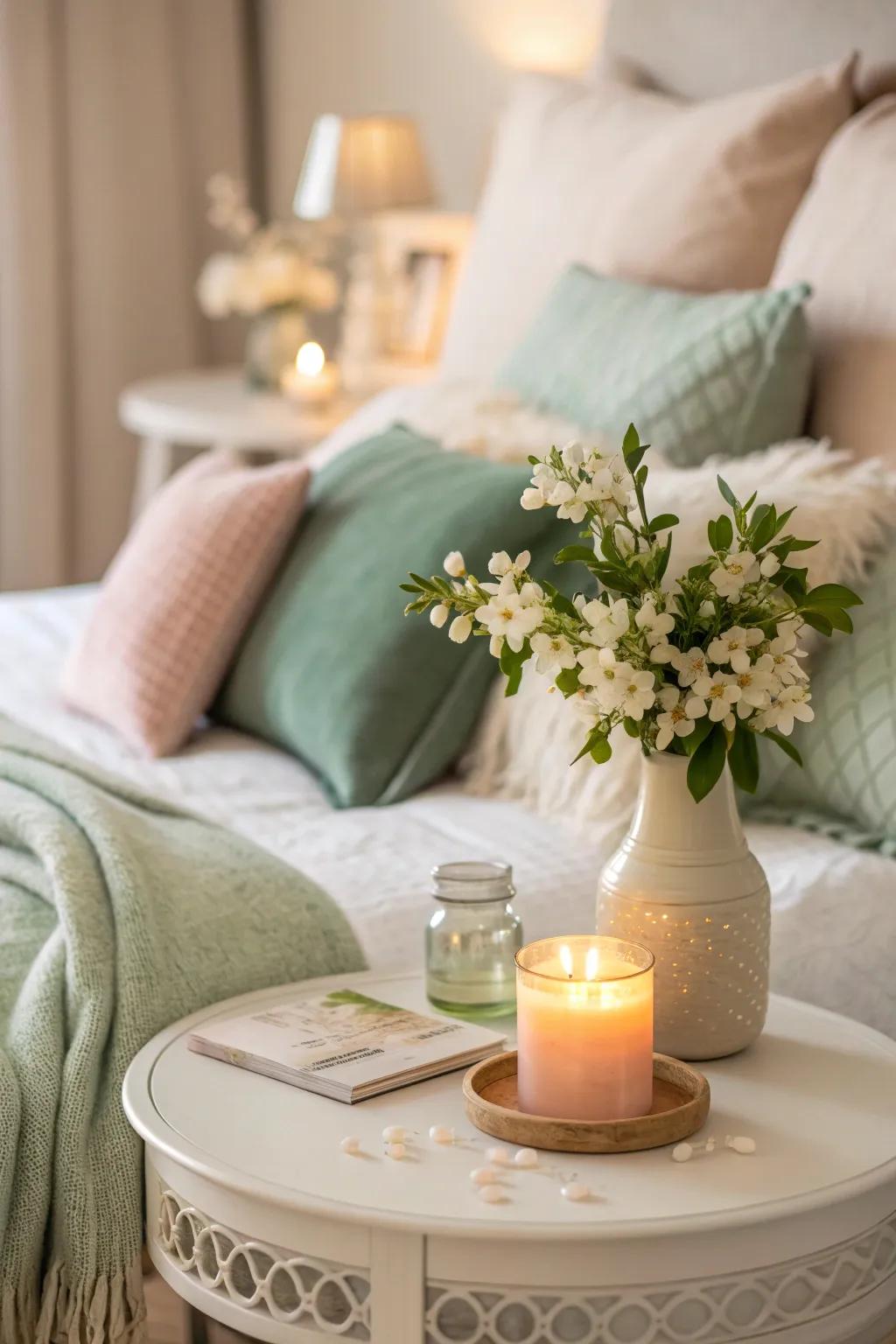 Soft scents elevate the ambiance and invite relaxation.