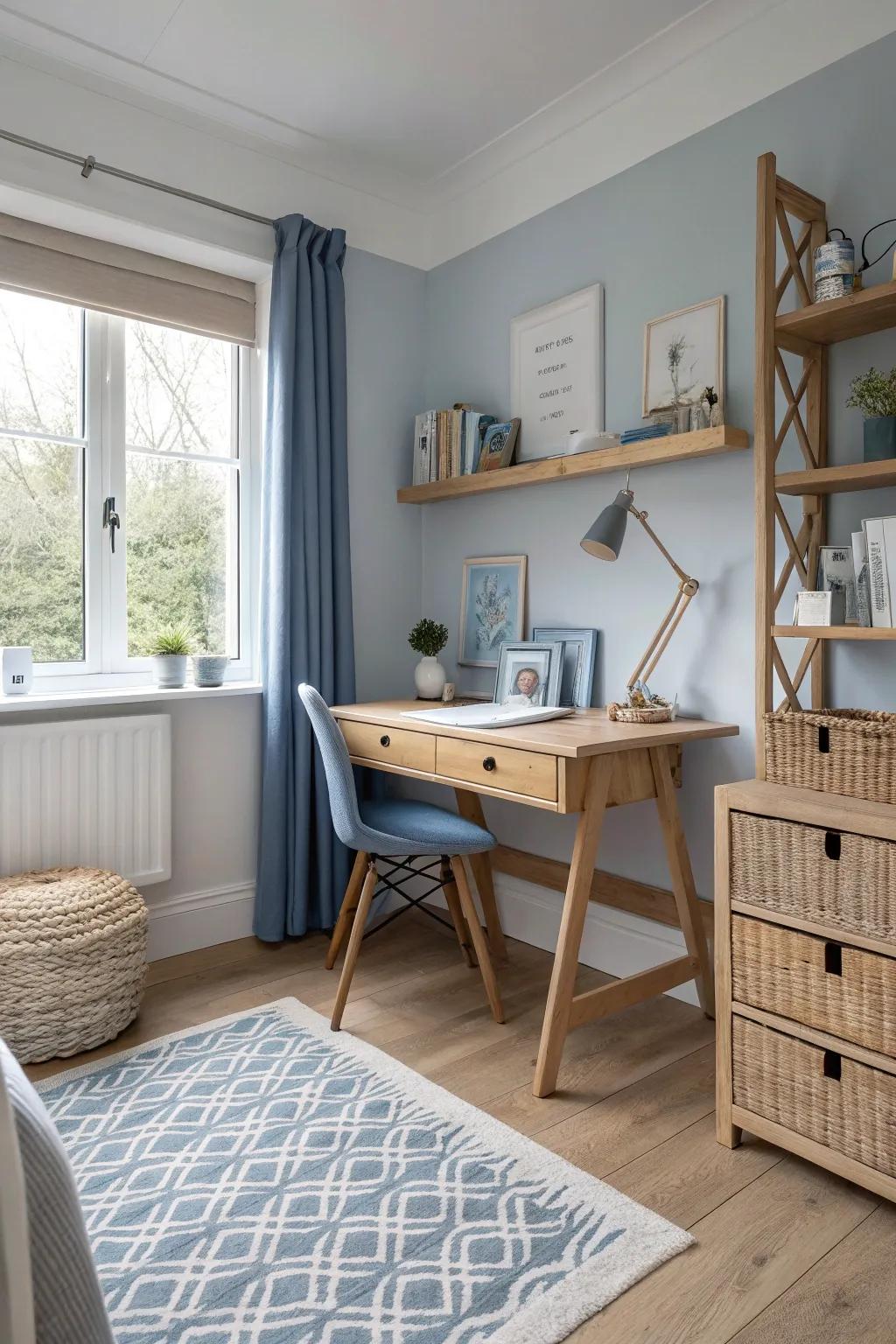 Separate zones ensure space for both learning and play. 🎓🎲 #RoomZones #FunctionalDesign