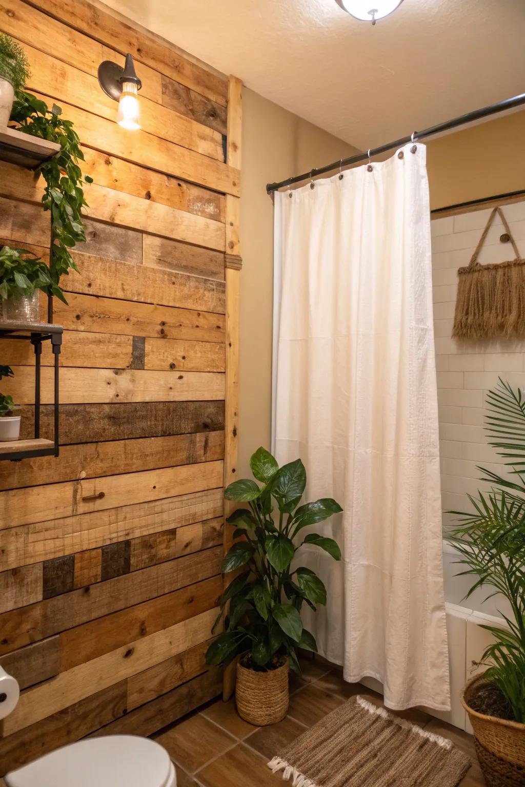 Add rustic charm with repurposed pallet wood. Eco-friendly and full of character! 🌲 #RusticCharm #RepurposeDecor