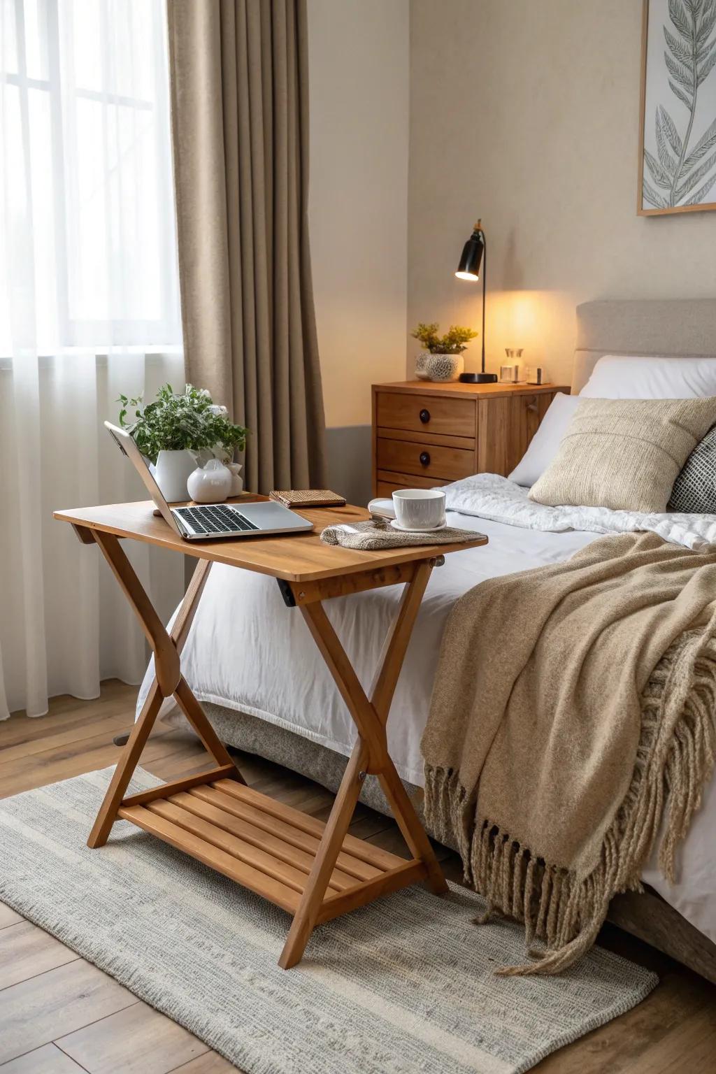 Fold and flourish: A foldable desk that adapts to your space needs. 🏠 #SpaceSaver #FlexibleLiving