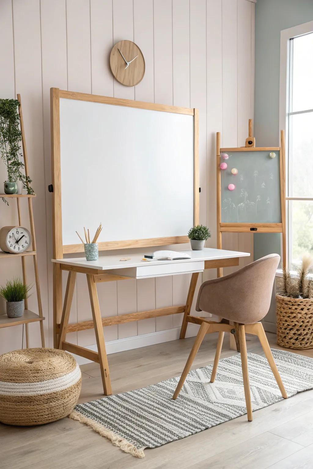 Let your ideas flow freely with an interactive whiteboard that encourages creativity.