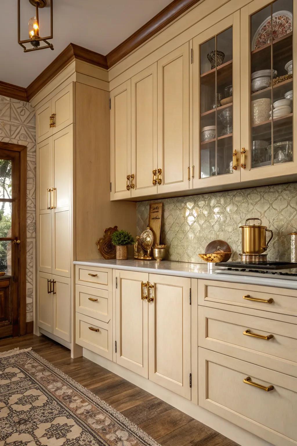Bring history to life with vintage-inspired cabinet details that add charm and character.