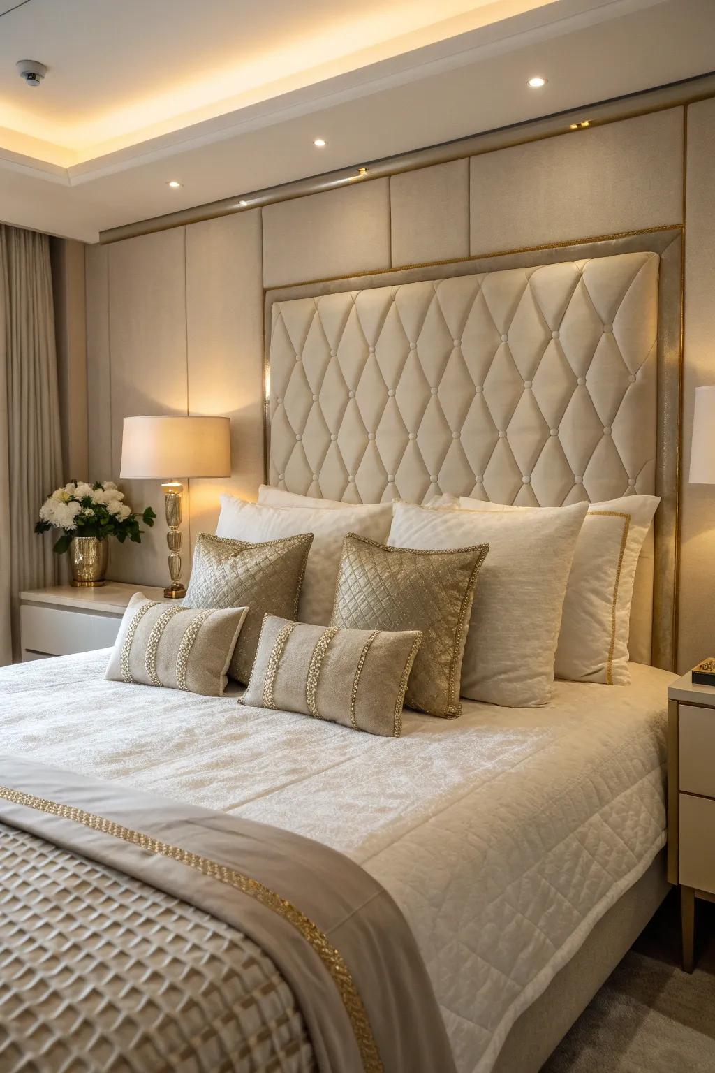 Understated elegance is achieved with high-quality fabrics that transform your space.