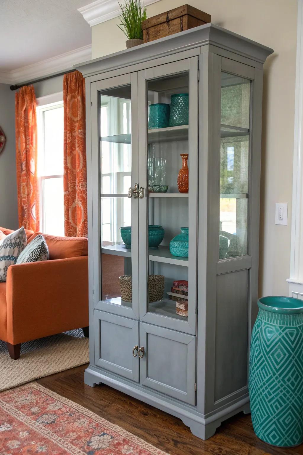 Gray finishes bring understated elegance and versatility to any room. #GrayElegance #VersatileDesign