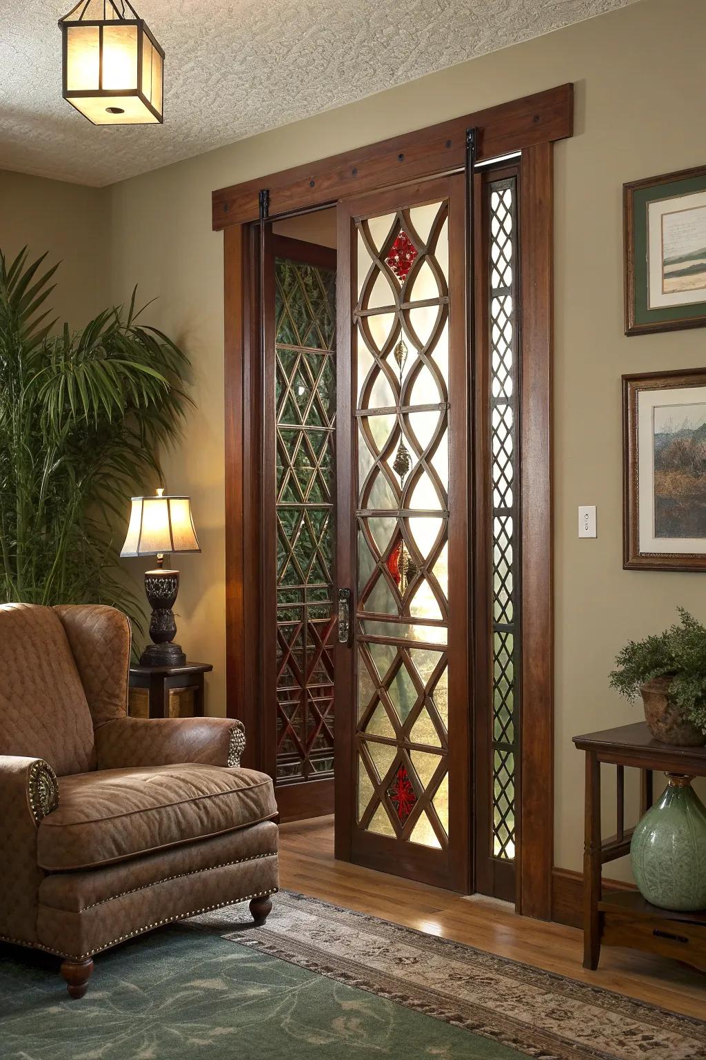 Introduce dimension and intrigue with textured trellis patterns.
