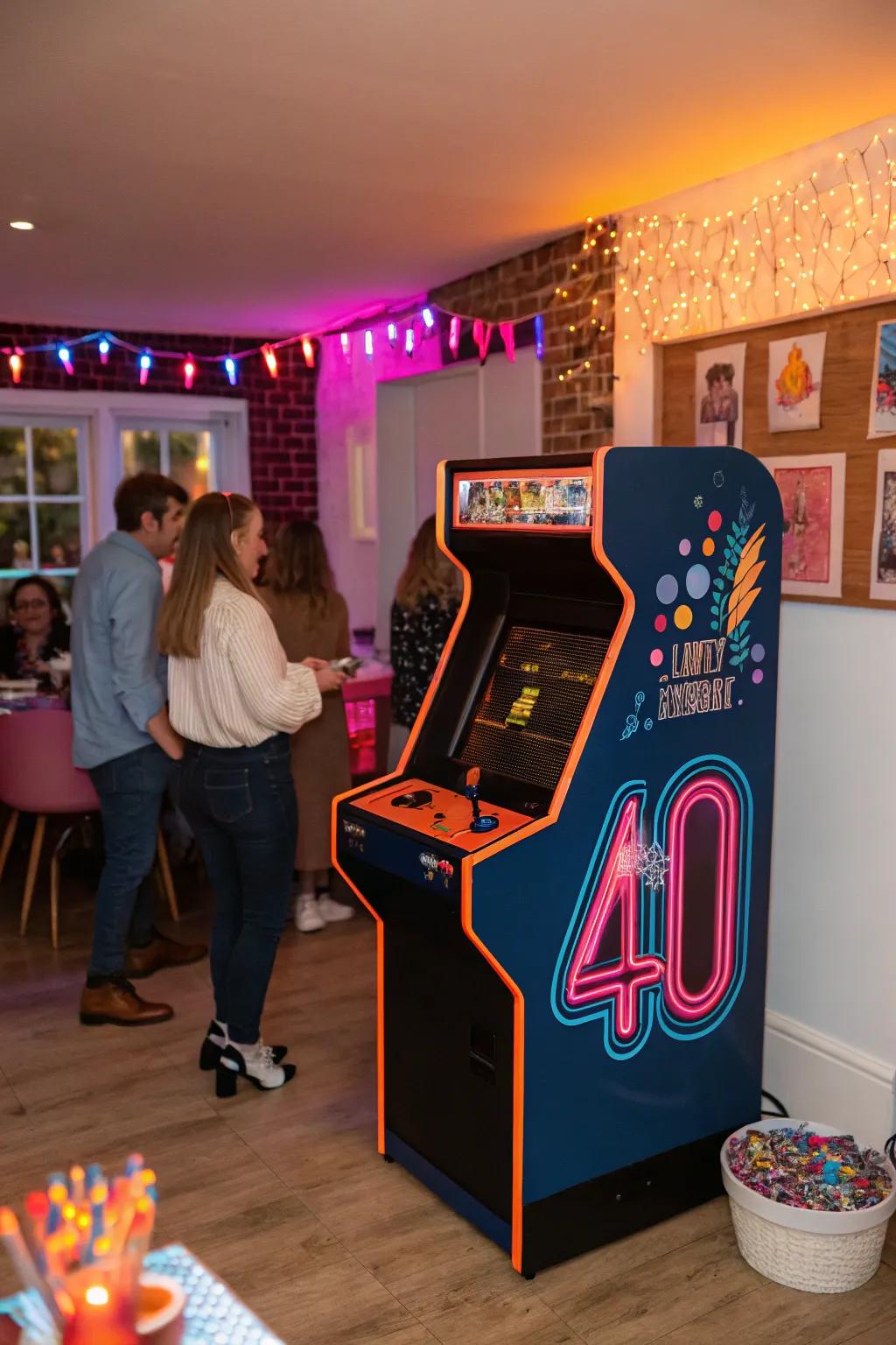 Step back in time with a retro arcade setup that brings fun and nostalgia to the party. #ClassicGames #ArcadeFun