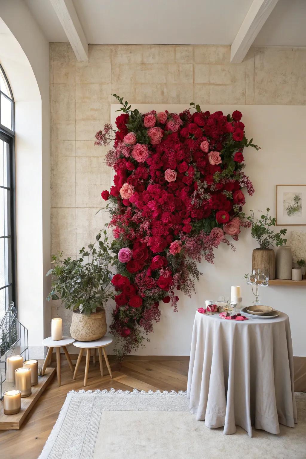 Turn your space into a floral masterpiece with a stunning installation. 🎨 #FloralArt #CreativeDecor