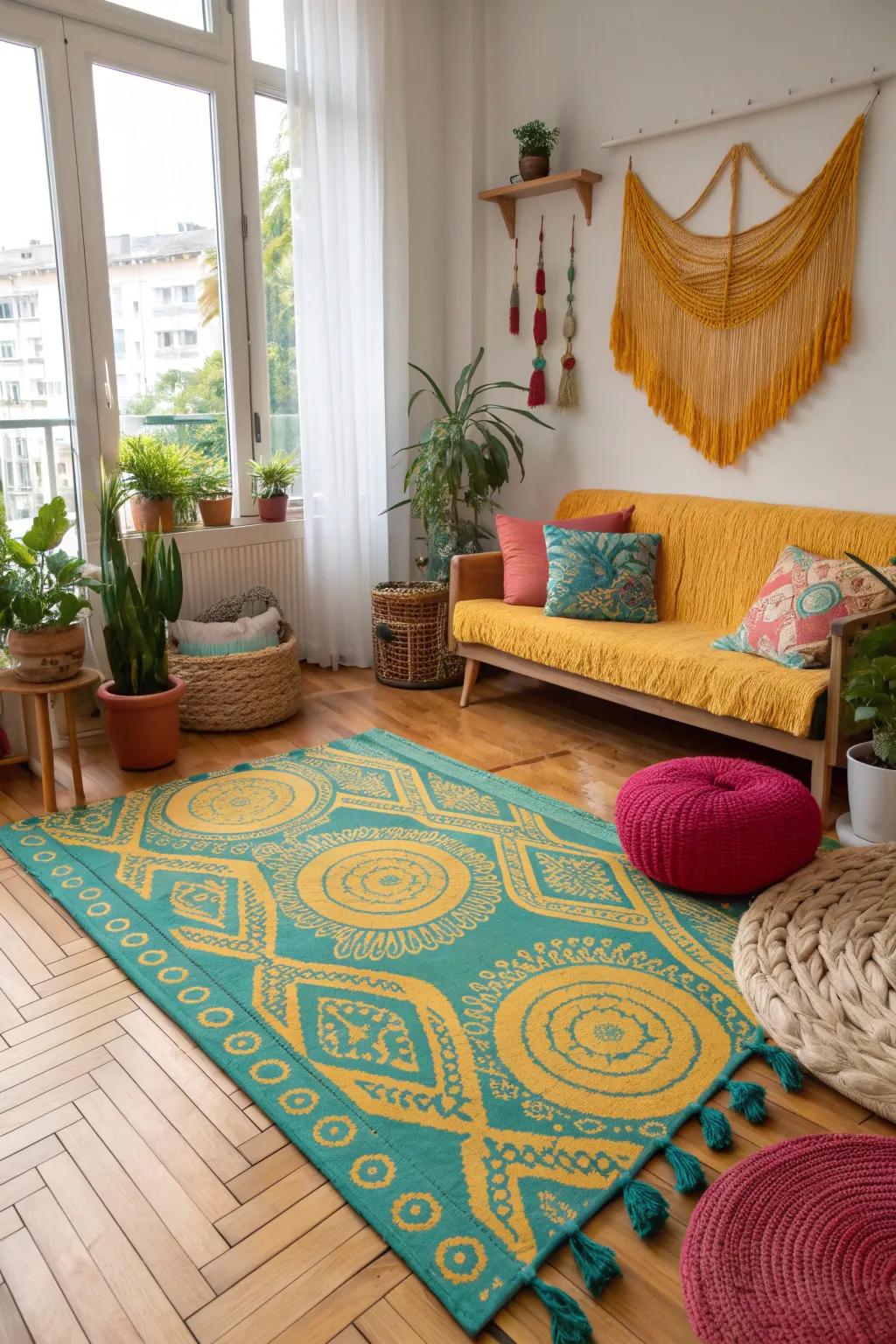 Embrace your free spirit with Bohemian layers that invite creativity and warmth into your home.