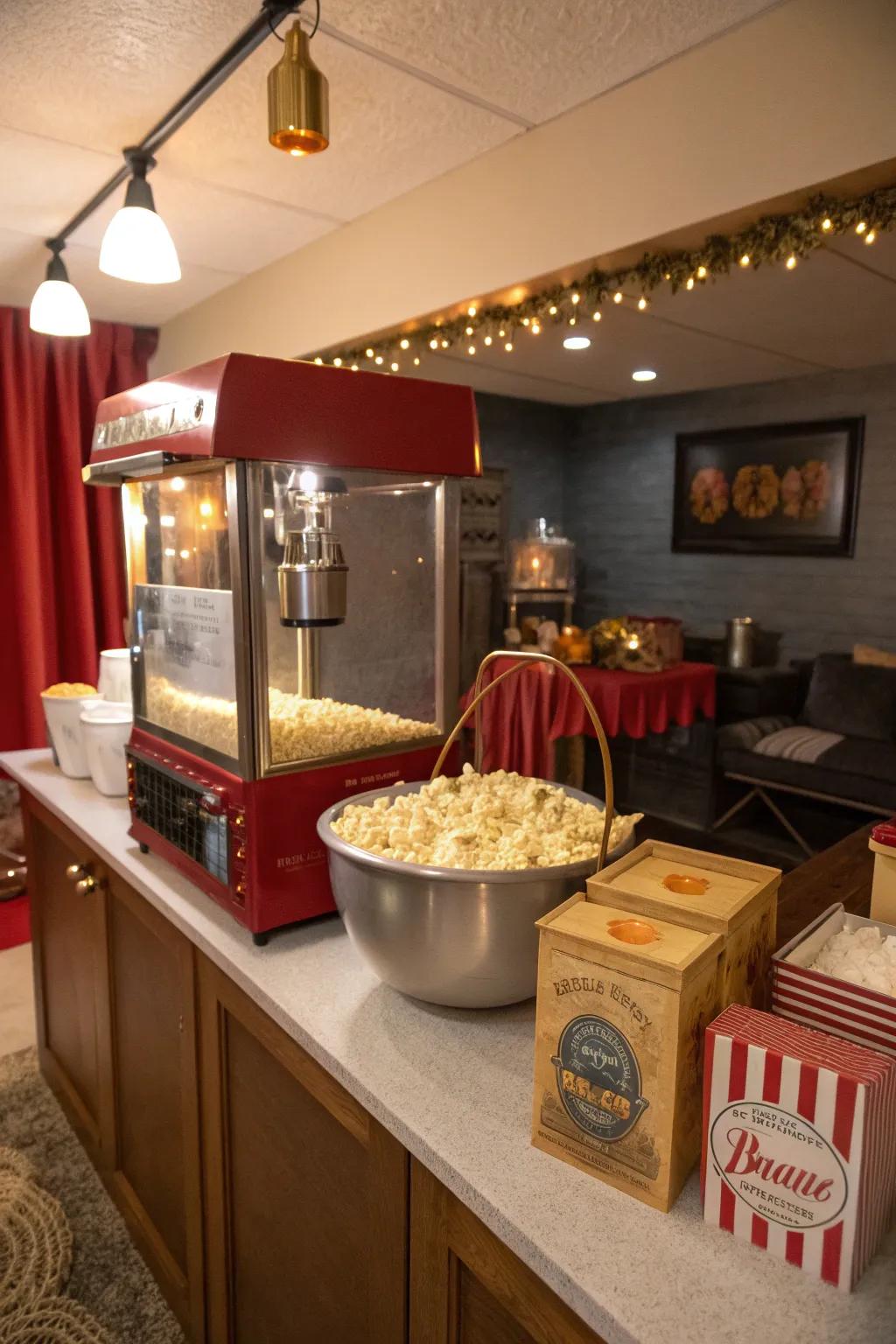 Bring the theater experience home with a delightful popcorn machine.