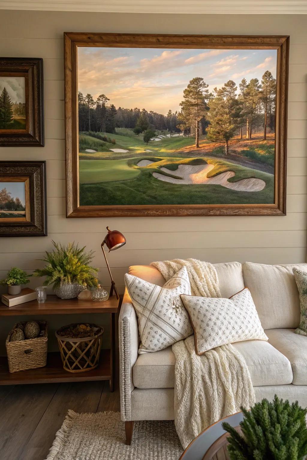 Create a personal connection with custom golf art.