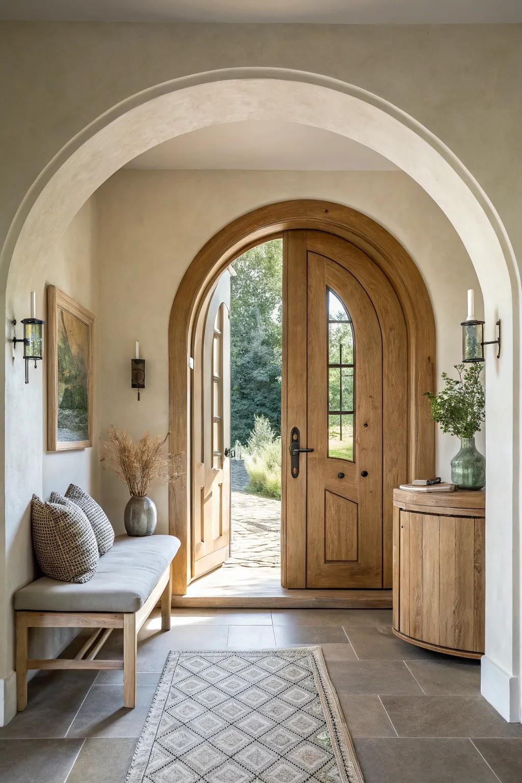 Make an entrance with doorways that speak elegance.