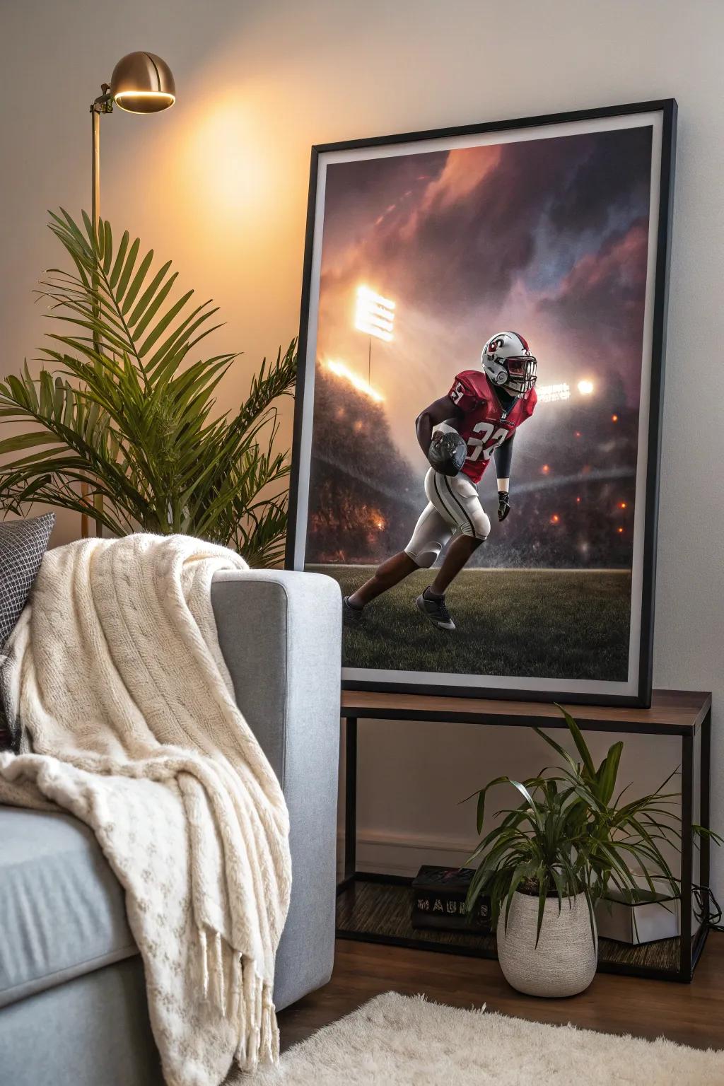 Add a personal touch with fan art posters that celebrate creativity and passion. 🎨 #ArtisticExpression #FootballArt