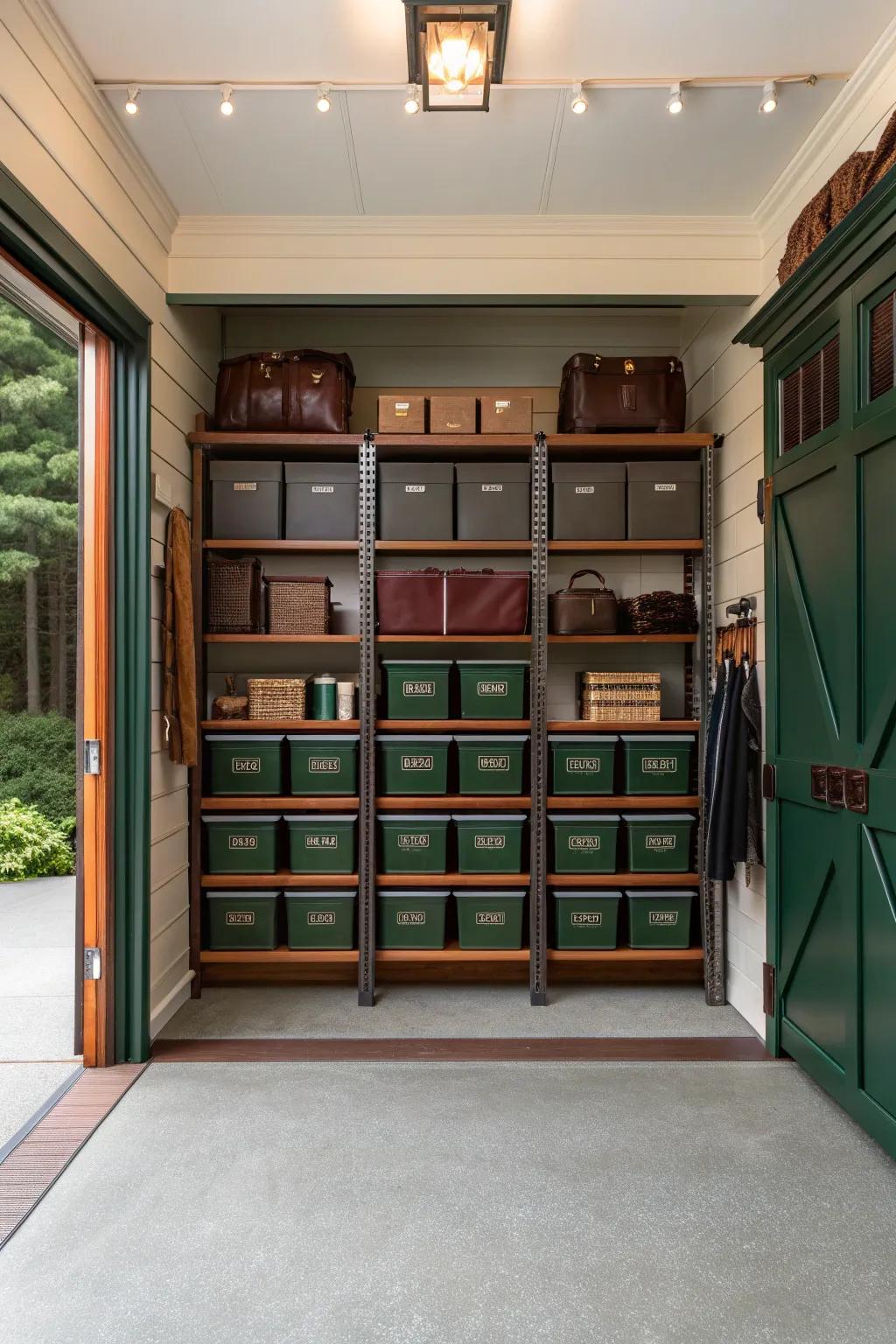 A simple labeling system keeps your garage organized and stress-free.