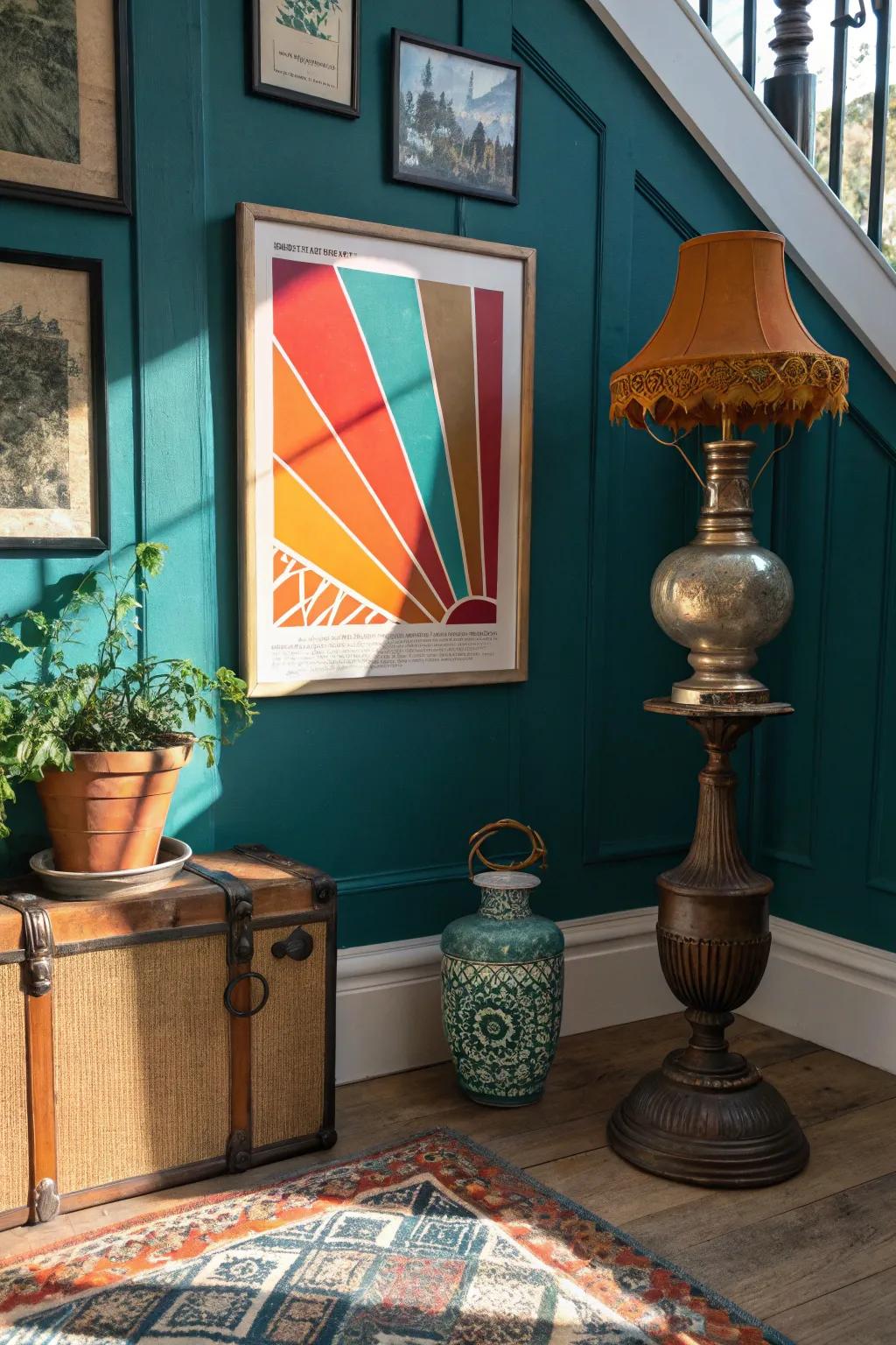 Blend eras for a unique and charming decor style.