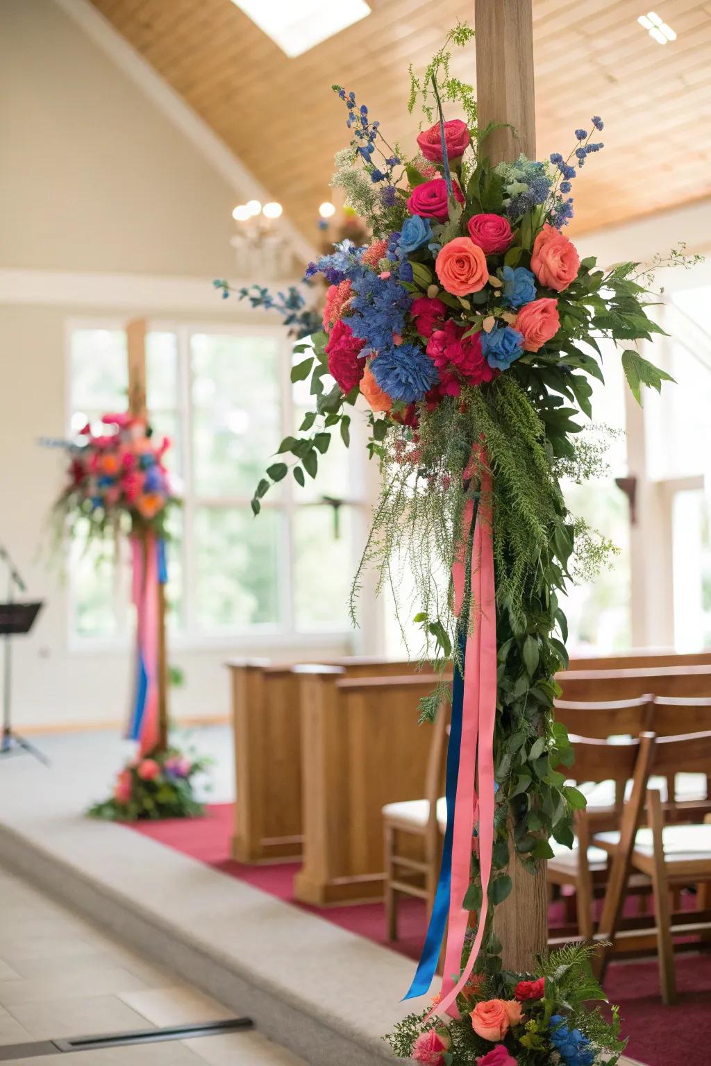 Break tradition with a striking asymmetrical floral design 🌸 #ModernFloral #WeddingTrends