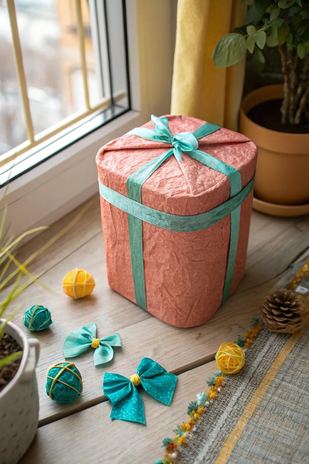 Give gifts in style with this eco-friendly gift box alternative.