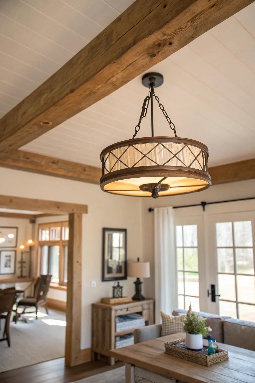 Rustic farmhouse fixtures add warmth and character to any home.