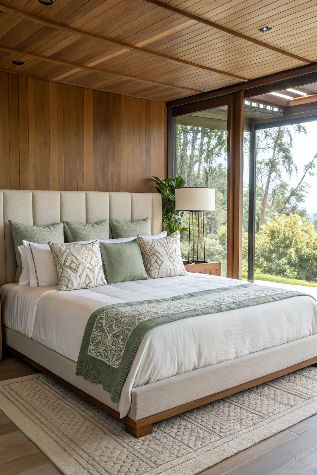 Symmetrical layers bring a sense of calm and order to your minimalist sanctuary.