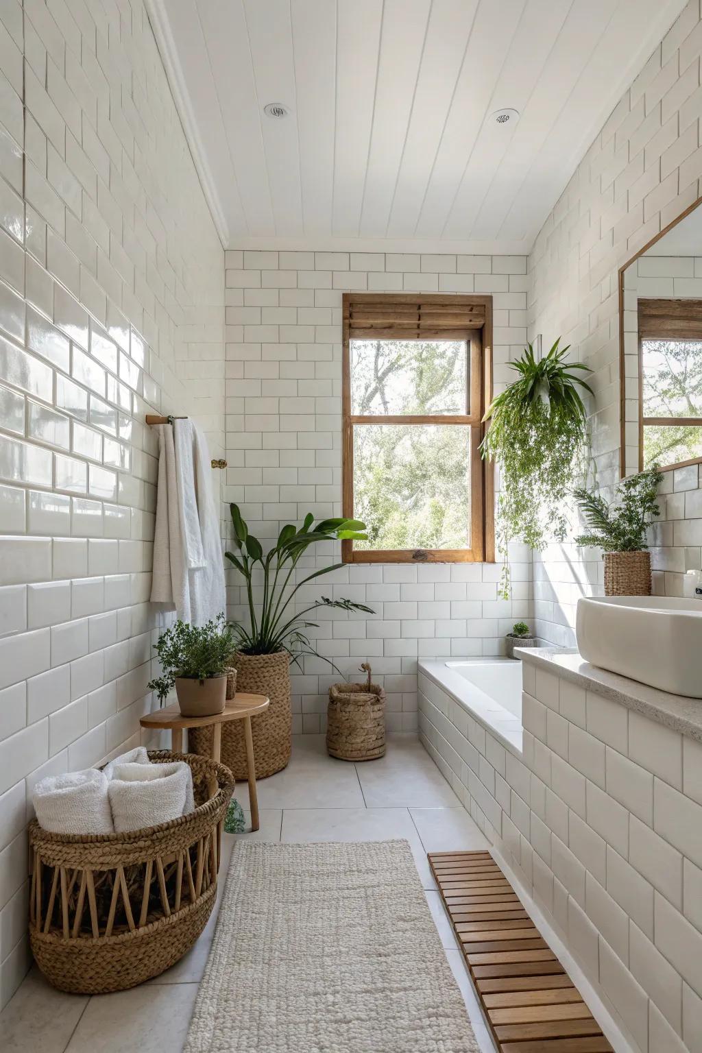 Opt for sustainable elegance with eco-friendly tiles, blending style with responsibility.