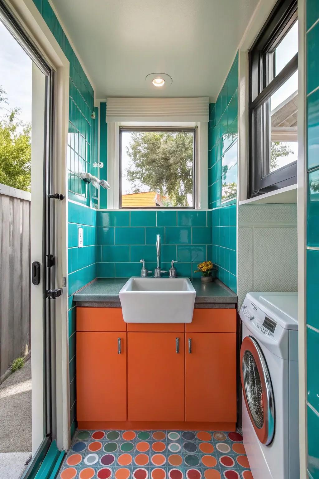 Maximize your mudroom's potential with a clever folding sink. 🔄 #SpaceSaving #InnovativeDesign