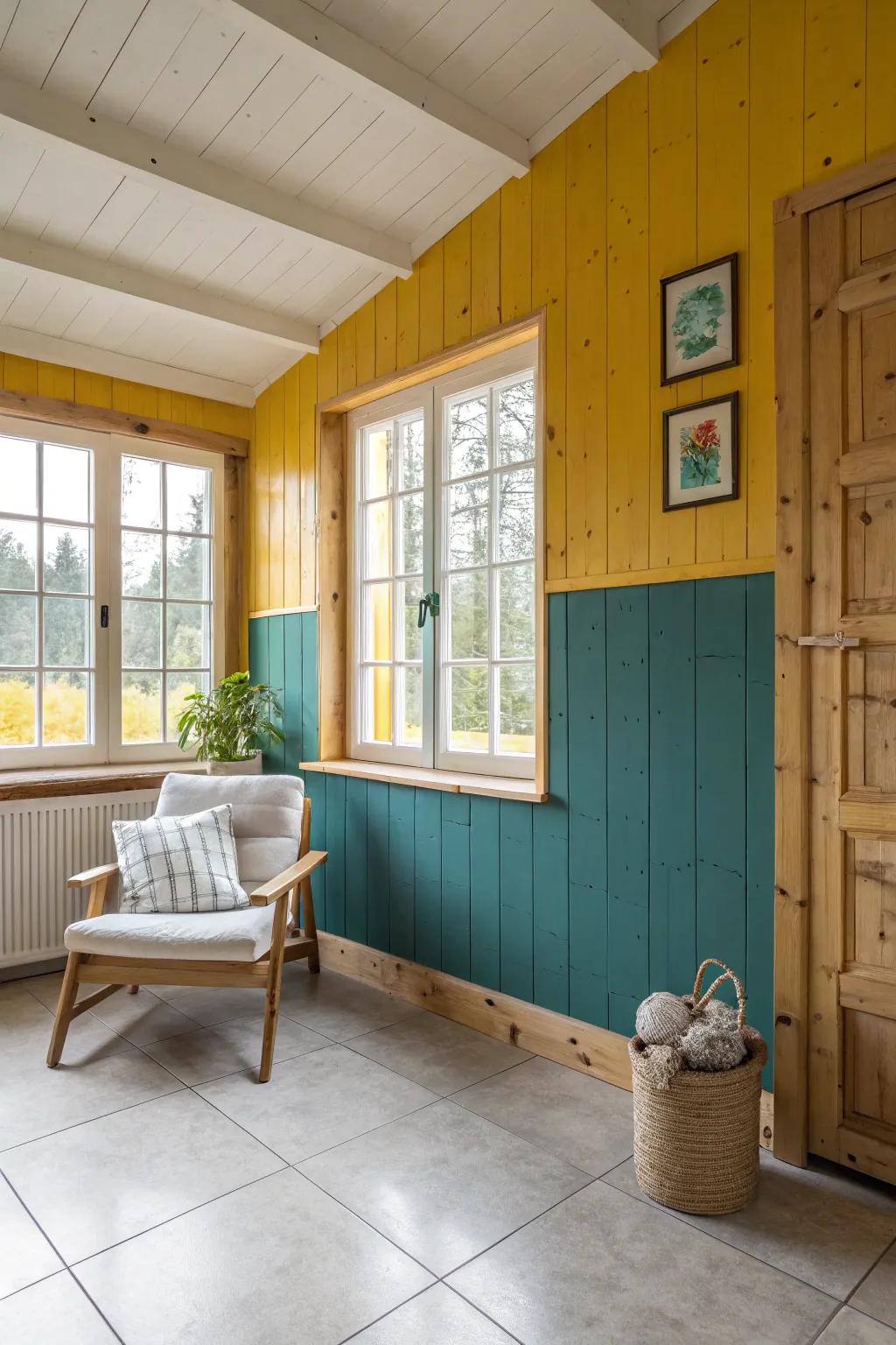 Color blocking brings vibrant energy and modern flair to any room.