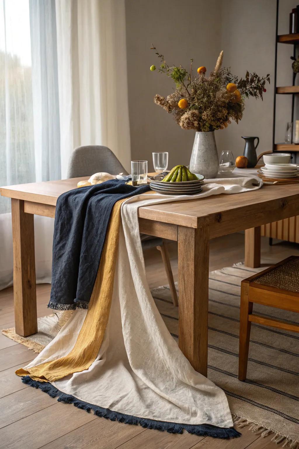 Textiles add warmth and texture to your decor. #TextileDecor #ElegantDesign